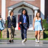 St. George's School Photo #22 - Students walk down the Main Drive.