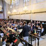 St. George's School Photo #21 - A St. George's School sixth-former delivers a chapel talk.