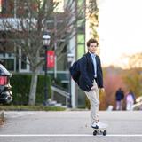 St. George's School Photo #18 - Skateboarding to class at St. George's School.