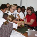 Charleston Christian School Photo - The second graders love getting involved in all the hands on activities in the classroom.
