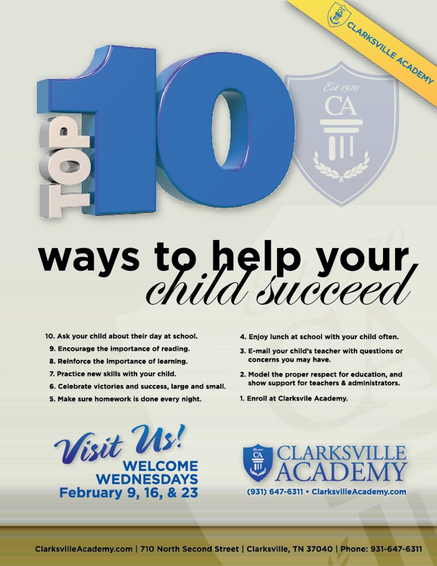 Clarksville Academy Photo - Here are the Top 10 ways to stregthen your child's education.