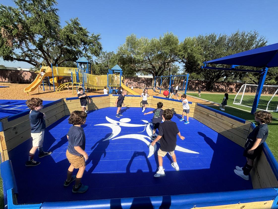 Jack Segal Academy (formerly BYDS) Photo #1 - Segal Students playing on the new Rhona & Bruce Caress Playground and Sports Center