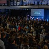 Liberty Christian School Photo #4 - Middle and Upper School students at Cross Exam, an annual event at Liberty where students get to hear from a guest speaker and musical group.