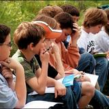 Paragon Preparatory Photo - Paragon 5th graders pause to reflect on the beauty and serenity of Hill Country nature.