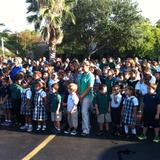St. Jerome Catholic School Photo - All students, teachers, faculty and staff attend the annual Flag Ceremony. Held every September, the students are taught the importance of respecting our Flags, country and the men and women who fought for all of us.