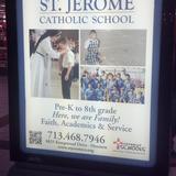St. Jerome Catholic School Photo #8 - Have you seen us around town? Here is our signage at Memorial City Mall. We can also be found in many different periodicals and of course, online!