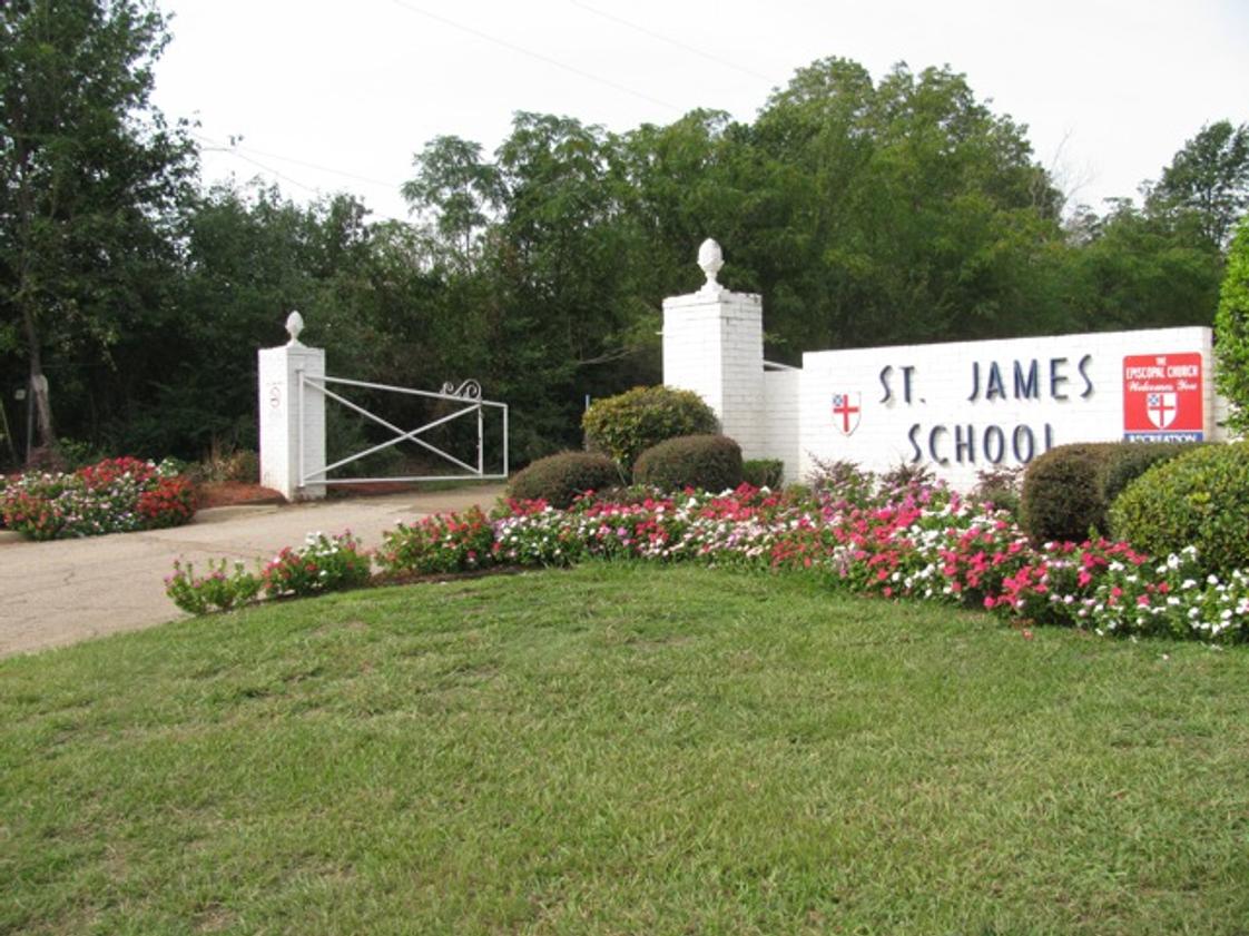 St. James Day School Photo #1 - The front gate of St. James Day School welcomes families onto our beautiful wooded campus of 25 acres.