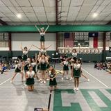 St. Louis Catholic School Photo #4 - Cheerleaders celebrate a successful basketball season. Sports are offered for all students in grades 5 - 8.