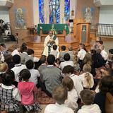Christ The King Catholic School Photo #4 - Gathering for fellowship with our student body.