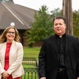 St. Ambrose School Photo #7 - Principal Tejada and our Pastor, Rev. Andrew Fisher