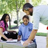 The Steward School Photo #7 - Upper School physics students learn outdoors.