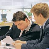 Summit Christian Academy Photo #7 - Two SCA debaters preparing their arguments.