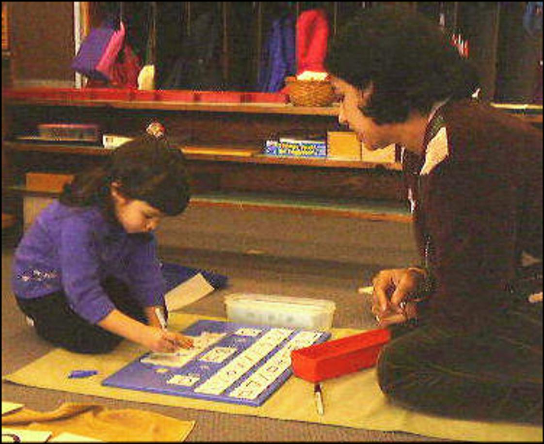 Montessori in Motion Photo - Primary child at work.