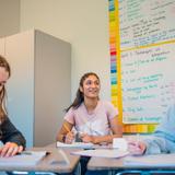 UPrep Photo #2 - Upper School students work together in a math class.