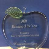 Elkins Christian Academy Photo #3 - Educator of the Year Award given to Principal Melinda Watson.
