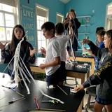 Our Lady Of Mount Carmel School Photo #5 - 7th graders amazed at the results of their experiments in the dedicated Science lab, Winter term 2020.
