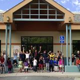 Folsom Preparatory School Photo #2 - Student leaders in front of our main building.