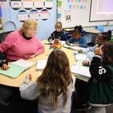 Redwood Christian Elementary School Photo #5 - Our classrooms are set up so that teachers can work with small groups of students during independent study time.