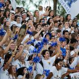 Santa Margarita Catholic High School Photo #5 - The Nest (student section) cheer on our Eagle Football team.