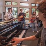 Sequoyah School Photo #9 - Sequoyah's music program brings together students from various backgrounds, forming performance ensembles that bridge artistic disciplines. These ensembles perform a wide range of musical styles-hip hop, rock, pop, fusion, and funk-at events on campus and in the broader Pasadena and Los Angeles areas.