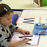 St. John Lutheran School Photo - A balanced preschool program includes reading readiness skills.