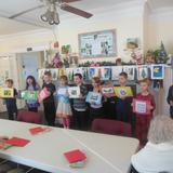 Mount Zion Christian Schools Photo - 2nd and 3rd grade class singing carols to their pen pals at the nursing home