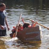 Mount Zion Christian Schools Photo #3 - Middle school cardboard boat regatta