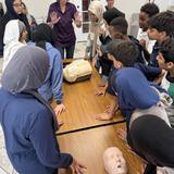 Salam Academy Photo #4 - Hands on Activities for students. Middle School CPR class