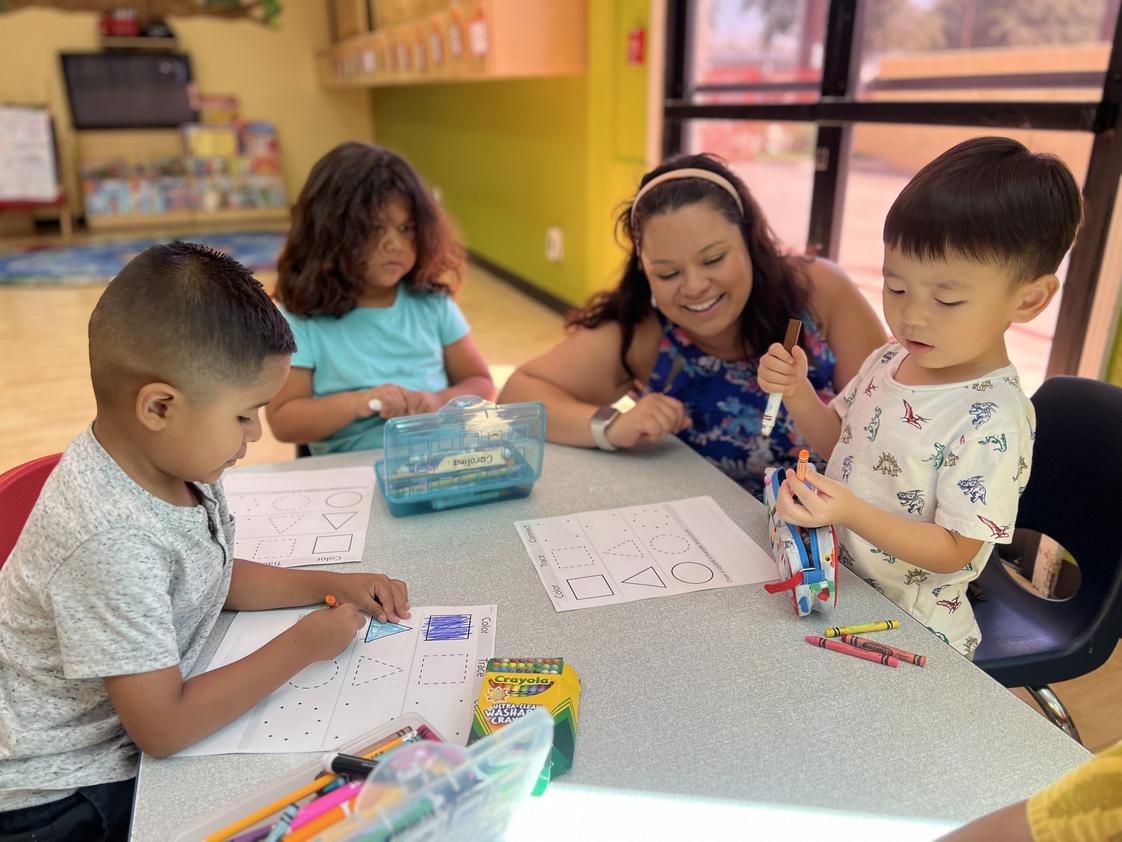 Kids Adventure Learning Center Photo - Our Transitional Kindergarten students are hard at work building strong foundations in language arts, literacy, math, science, and more-preparing for success through hands-on learning and joyful discovery every day!