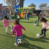 Kids Adventure Learning Center Photo #5 - Teamwork, coordination, and fun are in full play during our preschool soccer class! We're proud to offer free enrichment programs-including soccer, Tae Kwon Do, music, dance, and yoga-that support physical development, confidence, and creativity in every child.