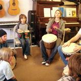 Hearthstone School Photo #2 - Each week the school gathers for a drum circle led by our fantastic music teacher, Frances Miller.