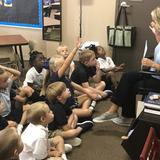 Covenant Christian Academy Photo - Our K-5 class enjoying a Bible lesson.