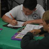 Genoa Christian Academy Photo #3 - 4th-grade teachers planned a Starbooks Cafe activity where students did book tastings from different genres.