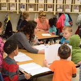 Lisle College Road KinderCare Photo #4 - The preschool class practices their writing skills!