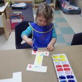 Mundelein KinderCare Photo #5 - Letters of the week help showcase early literacy skills in our Preschool classrooms.