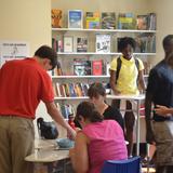 Wye River Upper School Photo #3 - In our classroom, students use common sense tools to help them focus. Students have a long academic day and standing desks, and balance boards allow for some movement without distracting other students.