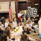 Park Street School Photo - Park Street School second graders enjoy their Greek gods and goddesses unit, sharing with classmates fun facts about the god or goddess each was assigned, finishing with a story. Each costume and prop give important clues to the role of each god. Which god or goddess would you have liked to be?