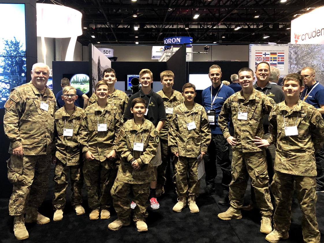Eagle Aerospace Military Academy Photo #1 - Cadets of Eagle Aerospace Academy attend the ITSEC 2019 Military Simulation Show in Orlando. This show is an annual STEM related experience for our Cadets!