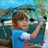 Leport Montessori Irvine Westpark Photo #4 - Preschool artist working outside