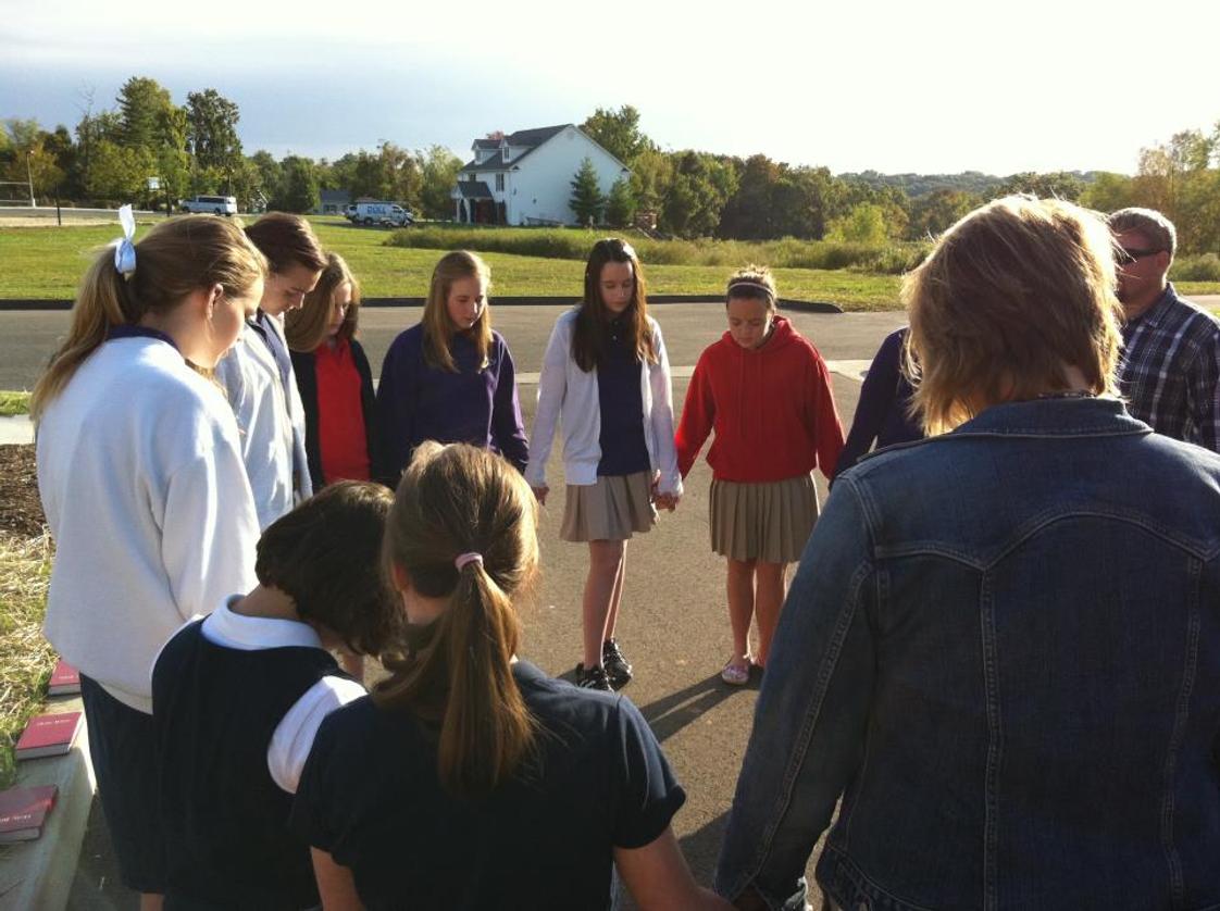 Living Water Academy Photo - LWA participates in the annual See You at the Pole gathering every fourth Wednesday in September to pray and praise our Lord and Savior Jesus Christ.