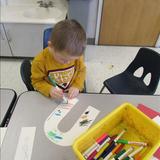 Andover KinderCare Photo #9 - Working hard on our letter of the week