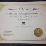 Celebration KinderCare Photo #10 - KinderCare in Celebration has received a national accreditation award.