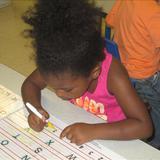 Rice KinderCare Photo #6 - Our Preschool students practice writing and letter recognition every day!
