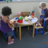 East Granby KinderCare Photo #6 - Setting the table for some Restaurant Fun