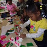 Matteson KinderCare Photo #5 - Students in the Prekindergarten classroom work on their letter "of the week"