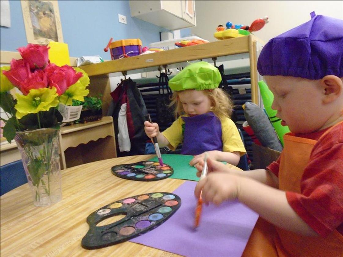 Elmhurst KinderCare Photo #1 - We provide independent two-year-olds opportunities to express themselves through art, movement, drama, and music.
