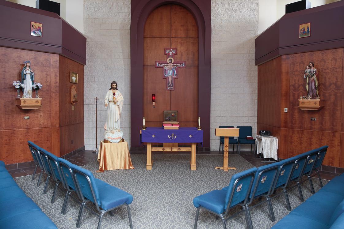 St. Patrick Catholic High School Photo - SPCHS Chapel offers a quiet space on campus for Mass, adoration and meditation