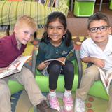 Aspen Academy Photo #5 - Kindergarten literacy in the Aspen Academy designed MODI (Move & Discover) Chairs. Lower school classrooms feature these multi-use chairs that stimulate learning by allowing students to move and discover in numerous ways.