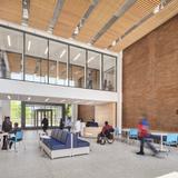 Chicago Jesuit Academy Photo #4 - CJA's new welcome center is part of the 50,000 sq. foot addition built when CJA started adding girls classes in 2022. CJA is growing to 425 students within two years, and is at 370 the summer of 2025.