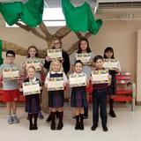 St. Joseph Regional Continuation School Photo #5 - Proud Students of the Month display their certificates!